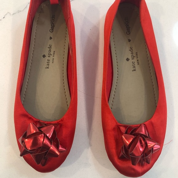 Kate Spade x GapKids Red Ballerina Shoes - Picture 2 of 10